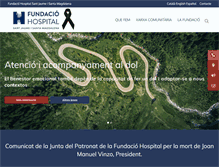 Tablet Screenshot of fundaciohospital.org